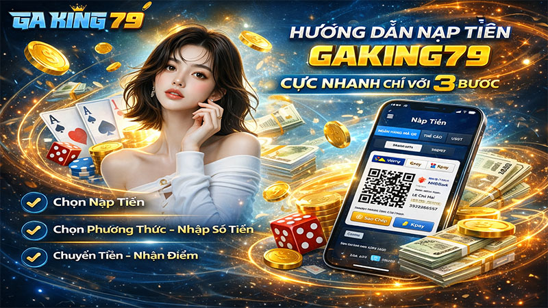 Hướng dẫn nạp tiền GAKING79 từng bước