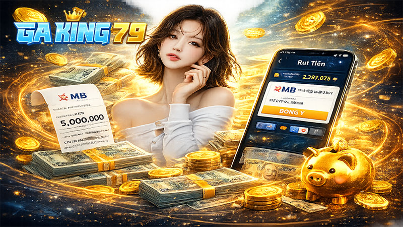 Hướng dẫn rút tiền GAKING79 từng bước